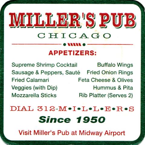 chicago il-usa millers 1b (quad205-appetizers-grnrot)